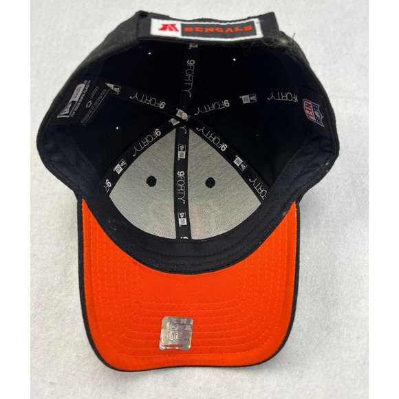 Cincinatti Bengals Official NFL Cap New Era 9Forty Adjustable Hat Black - Picture 5 of 8